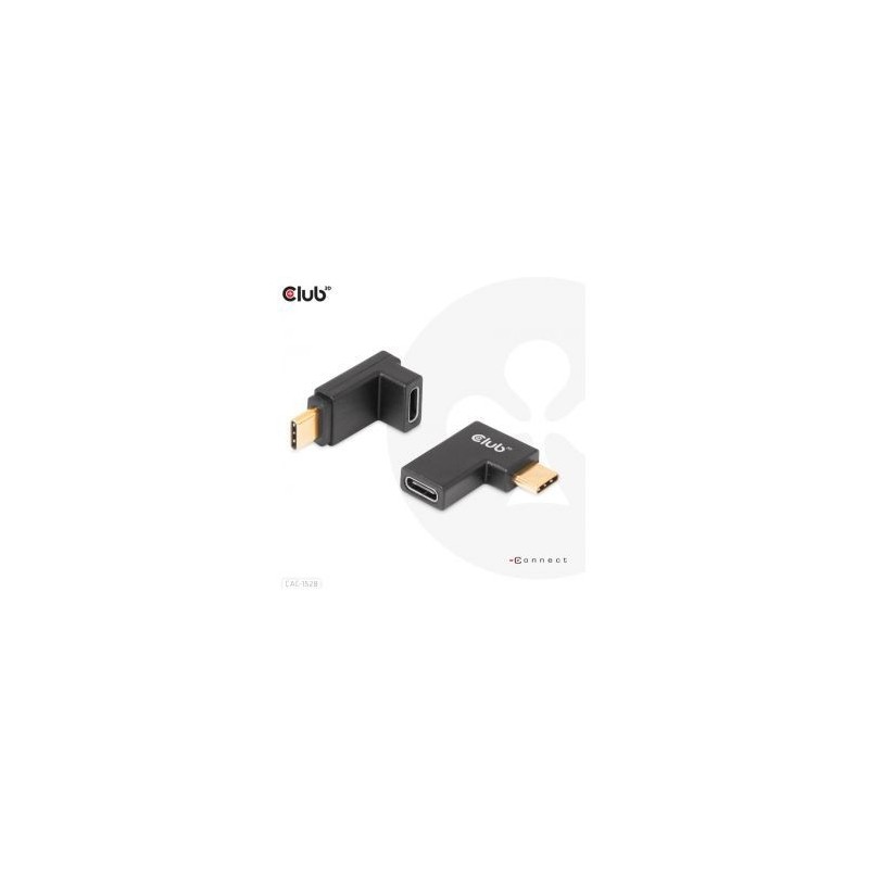 Club 3D CAC-1528 USB-C Gen 2 vinkel adapter kit Sort Club 3D CAC-1528 USB-C Gen 2 vinkel adapter kit Sort